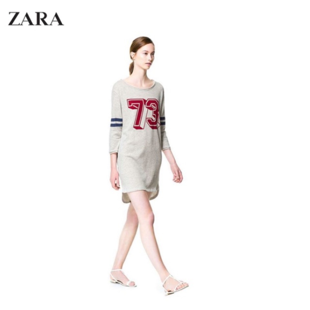 Zara Graphic Tshirt Dress